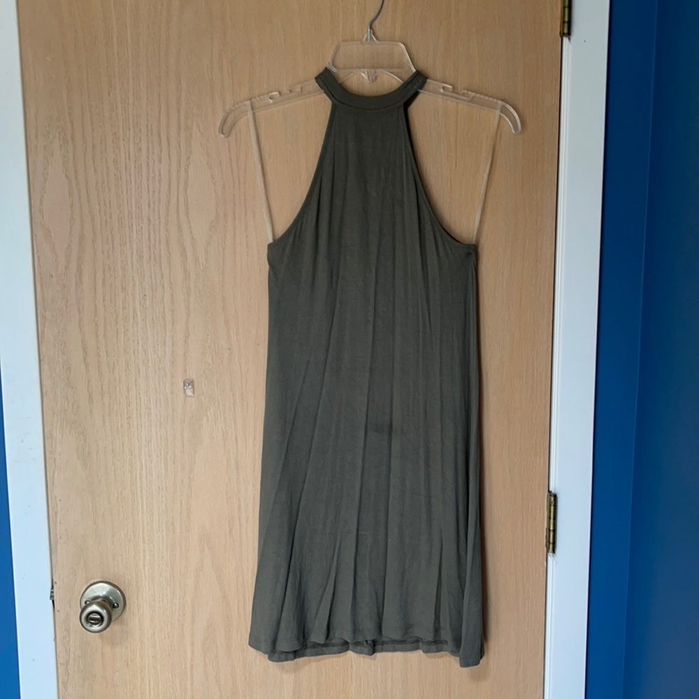 Olive green dress